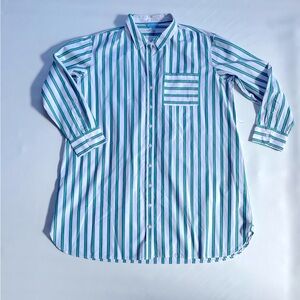 Draper James Stripe Casual Shirt Dress XXL Womens